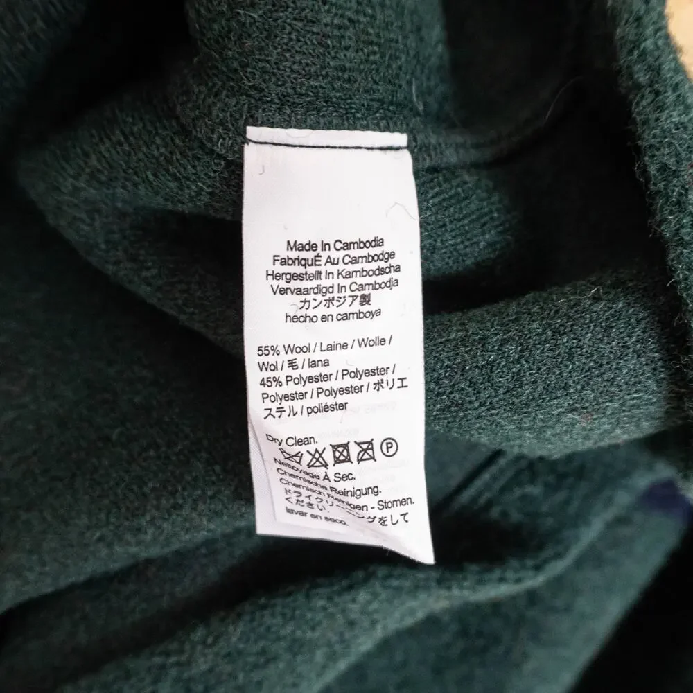 NWT J.Crew Nordic Wool Southwestern Aztec Blanket Shirt Jacket in Green